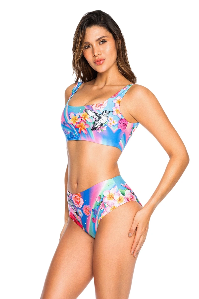 Wild Bloom Bikini Top